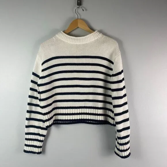 Jcrew Heritage cotton rollneck striped sweater - Picture 2 of 6